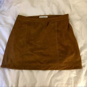 Suede Mini Skirt